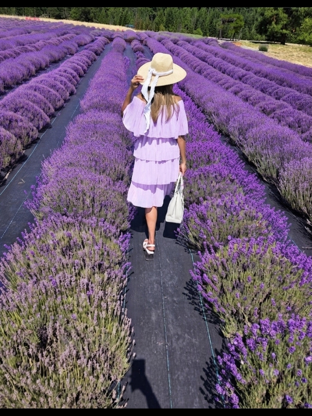 Lavender Tiered Pleated Maxi Dress - Women - Picture 4 of 5